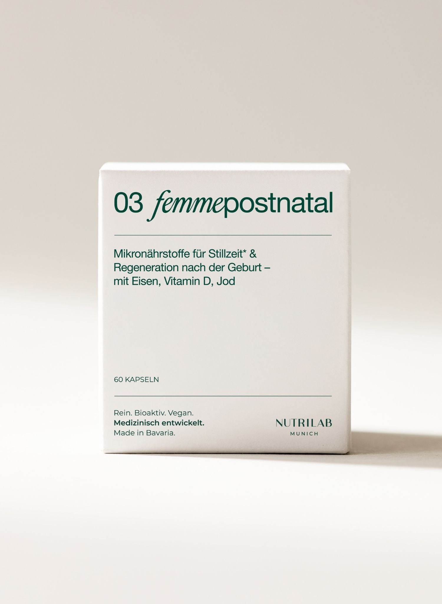 03 FEMM POSTNATAL NUTRILAB MUNICH Faltschachtel