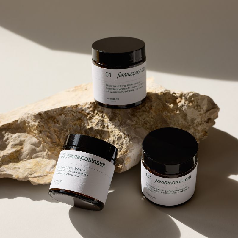 Die FEMME Reihe Glastiegel ohne Plastik NUTRILAB MUNICH Dr. Valesca Proske