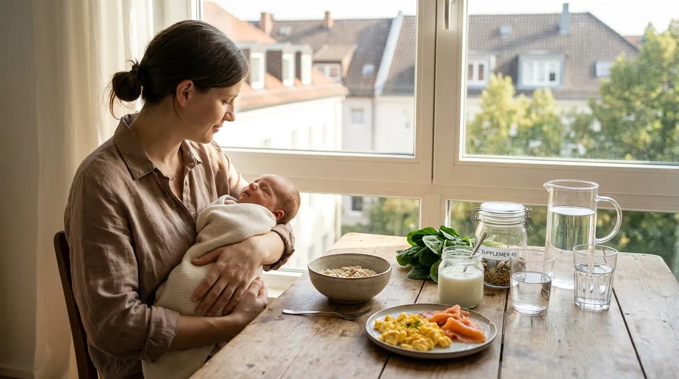 Nährstoffbedarf in der frühen Stillzeit (0–3 Monate): Was Mütter nach der Geburt wirklich brauchen