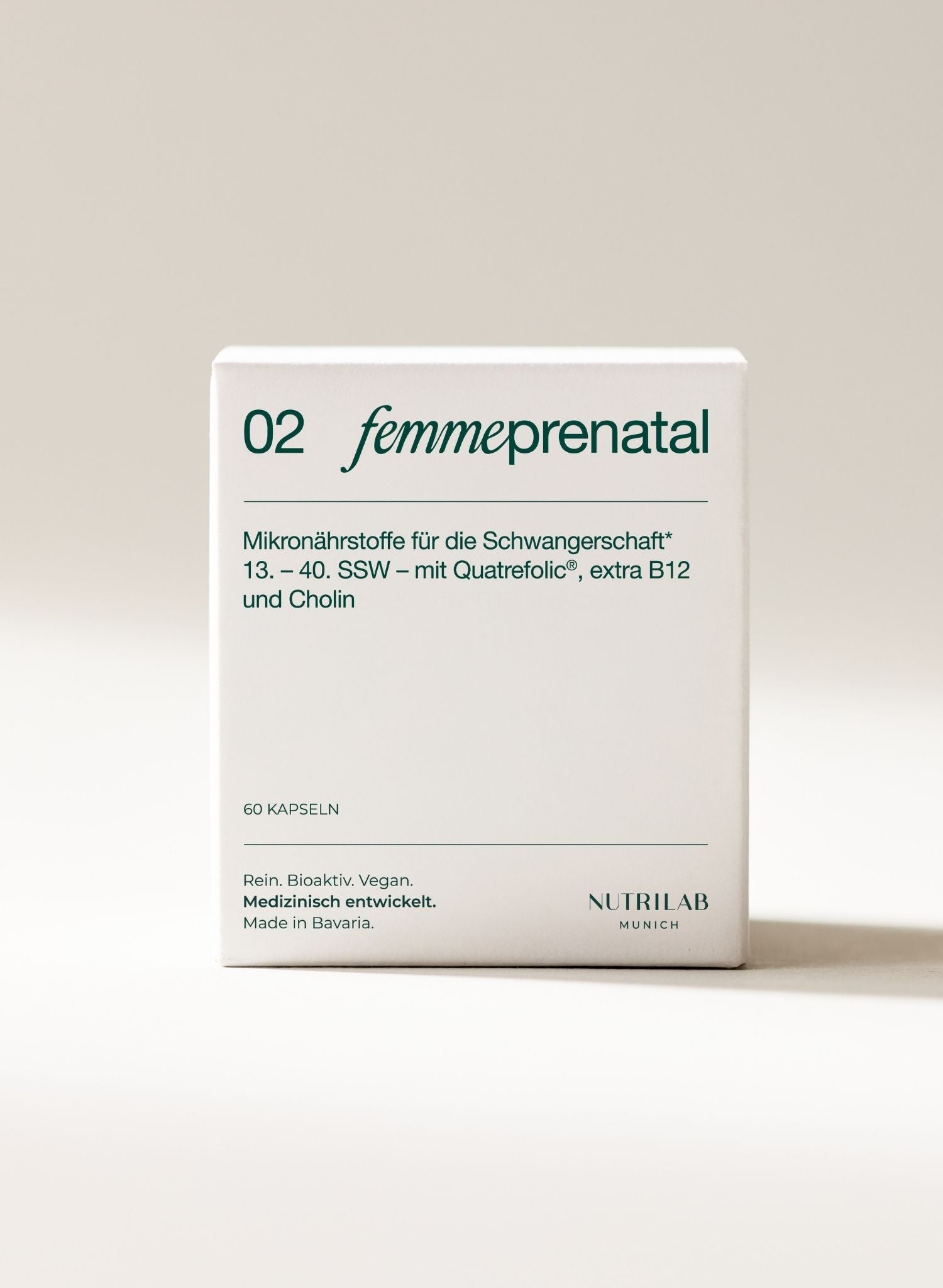 02 FEMME PRENATAL NUTRILAB MUNICH Faltschachtel