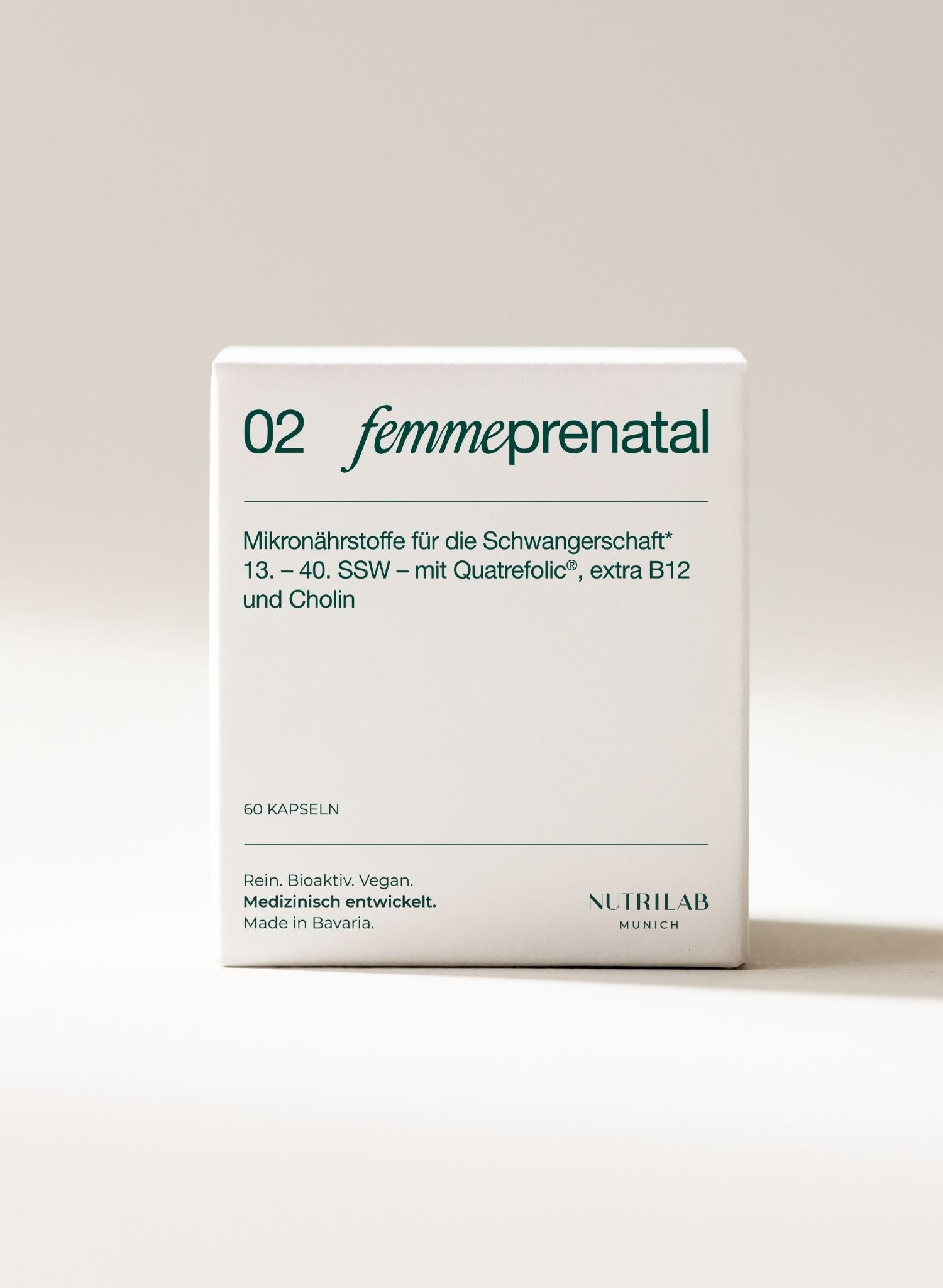 02 Femme Prenatal Schwangerschaft & Kinderwunsch Faltschachtel GMUND Tegernsee