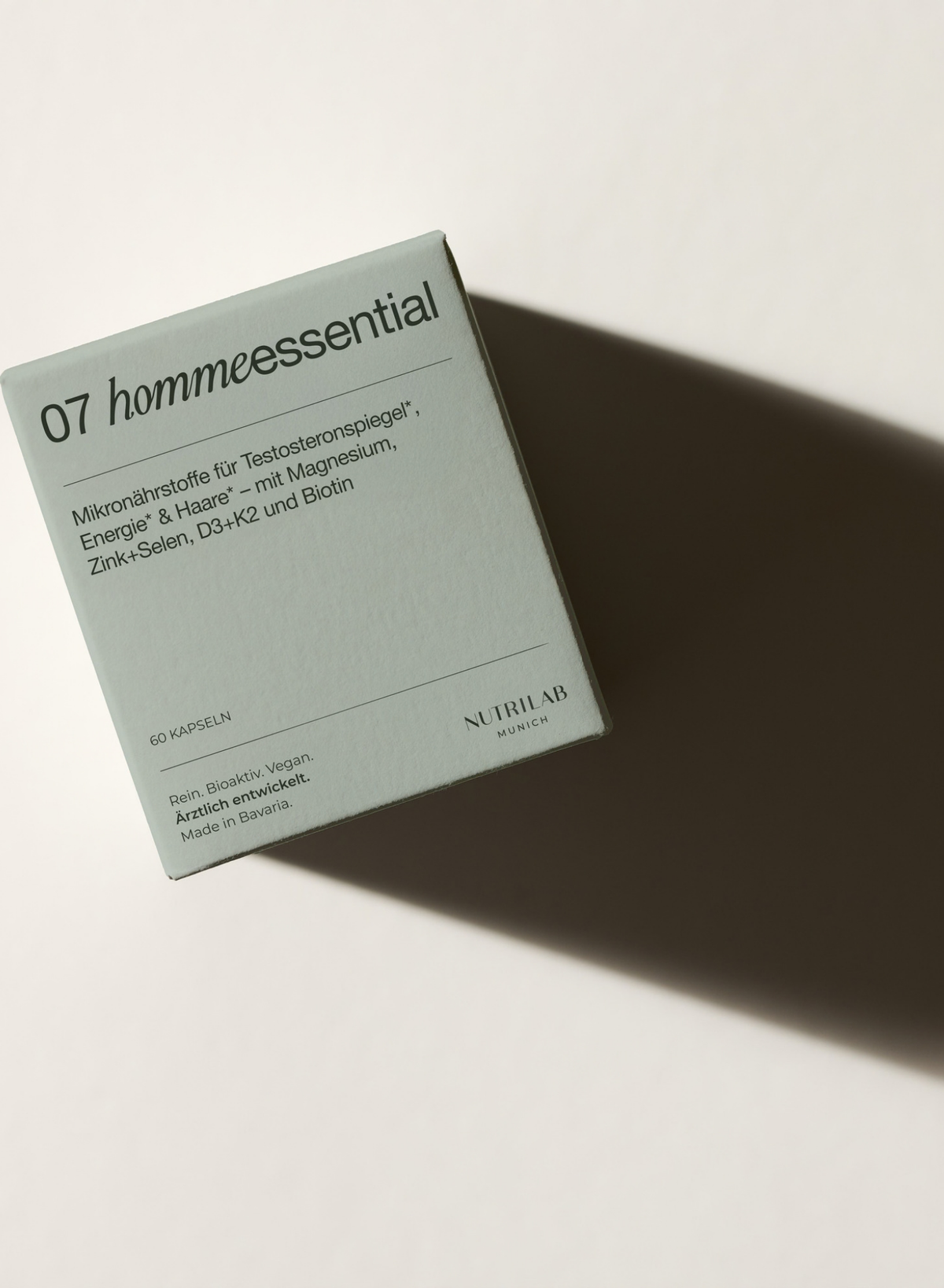 Multivitamin für den Mann -Testosteronspiegel, Energie & Haare - Magnesium, Biotin, Zink+Selen. D3+K2 I NUTRILAB