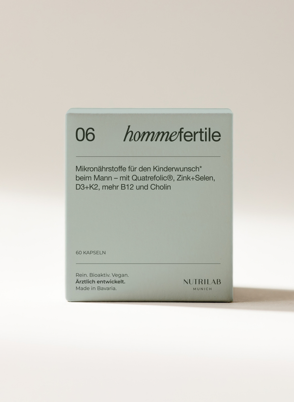 06 homme fertile - Kinderwunsch Mann: Zink, Selen & Folat | NUTRILAB