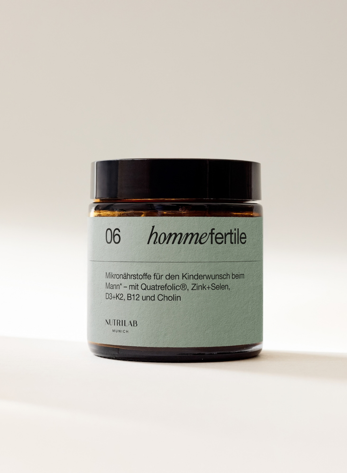 06 homme fertile - Kinderwunsch Mann: Zink, Selen & Folat | NUTRILAB