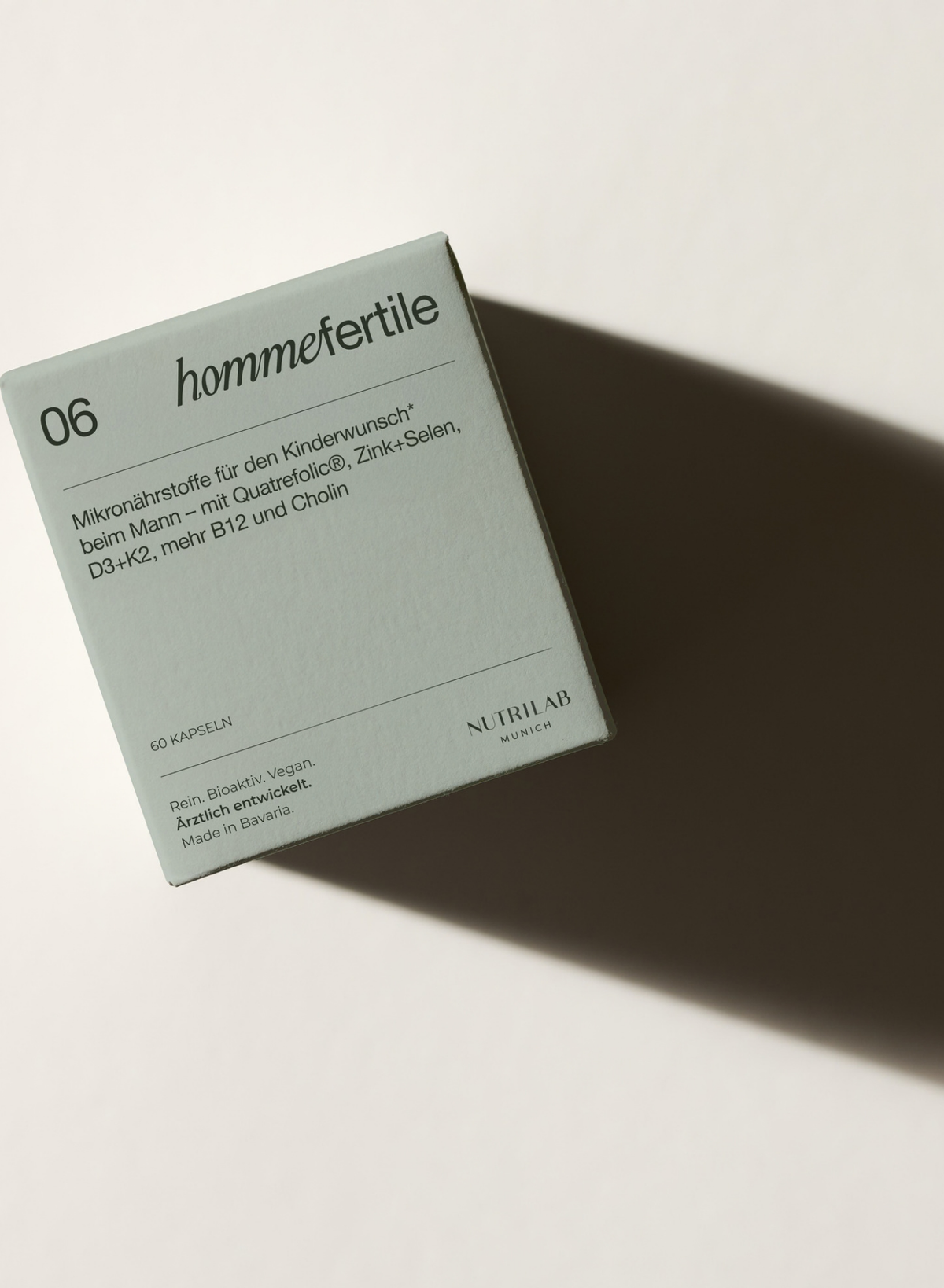 06 homme fertile - Kinderwunsch Mann: Zink, Selen & Folat | NUTRILAB