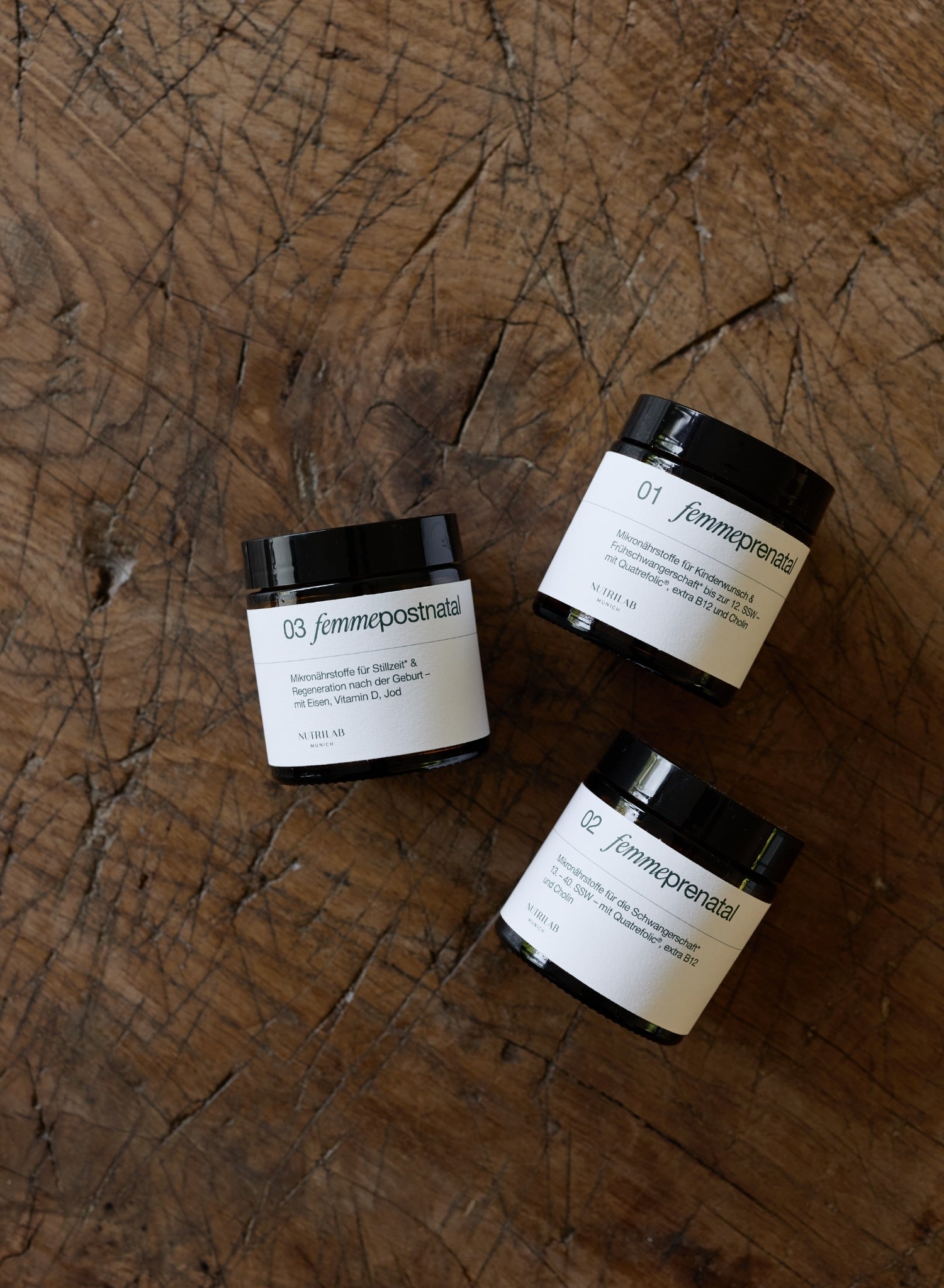 3 Phasen eine Schwangerschaft Femme prenatal 01-03 by NUTRILAB