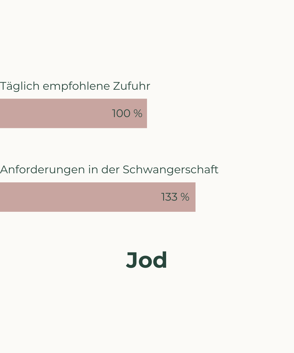 Nährstoffbedarf in der Schwangerschaft veganer Jod USP 