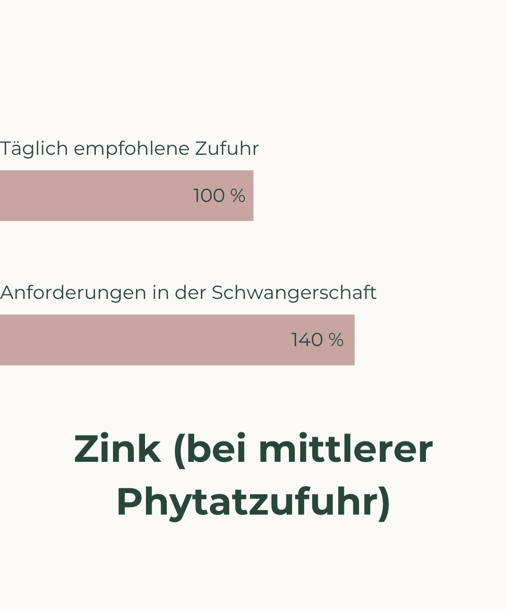 Nährstoffbedarf in der Schwangerschaft_Zink-Veganer Phytatzufuhr Tastefree Balchem Markenrohstoff veganer